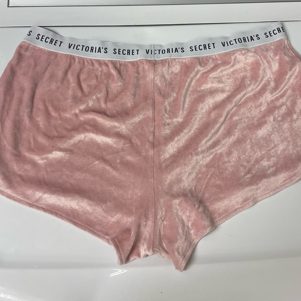 Victorias Secret Velvet Pajama Shorts Size Large